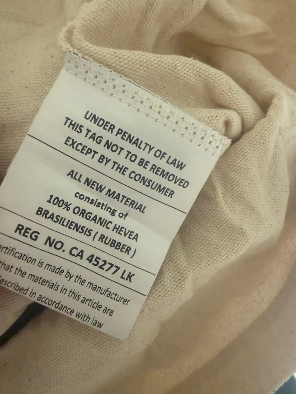 Bearaby Hugget Knot Pillow Large Asteroid grey new $149 retail